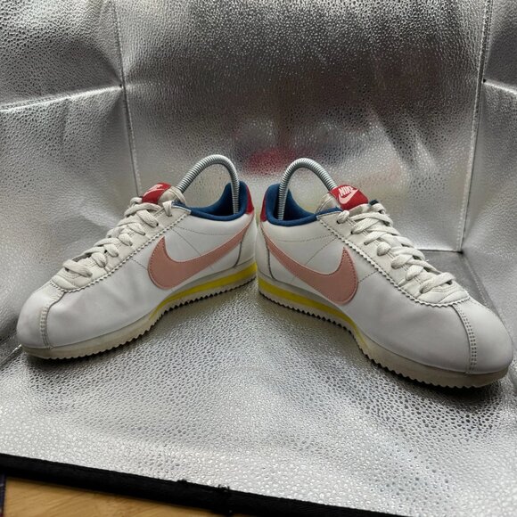 Size 7 Nike Cortez Low‎ White Coral Stardust Womens Lace Up Sneakers 807471-114 - Picture 6 of 10